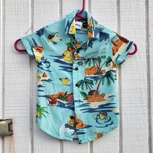 Pokémon Tropical Beach Shirt - 3T - Pikachu, Psyduck, Magikarp, and more